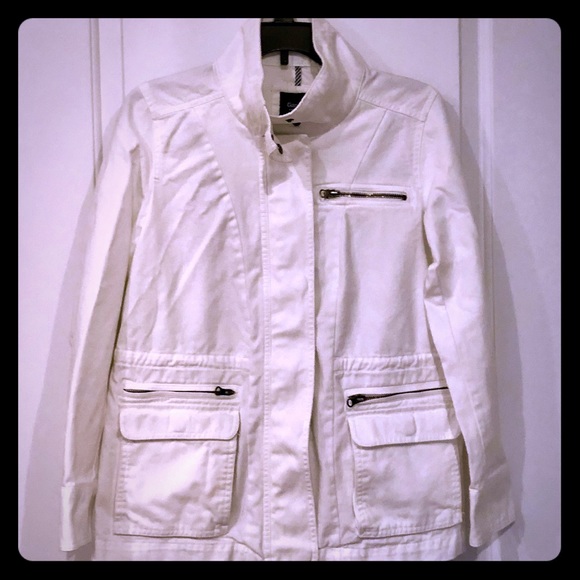 GAP White Cargo Utility Jacket - Picture 1 of 7
